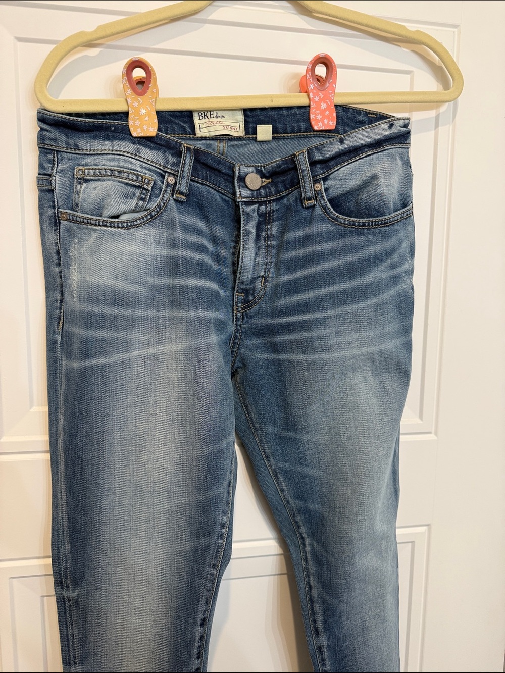 BKE Men’s Skinny Jeans in Light Blue Wash